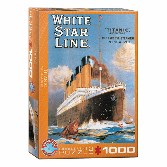 Eurographics Puzzle Titanic White Star Line, 1000 pieces, 68 x 48 cm, 6000-1333