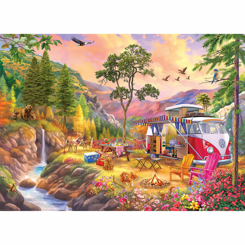 Eurographics Puzzle Bulli Paradies, Smart Cut, 1000 Teile, 68 x 48 cm, 6000-5866
