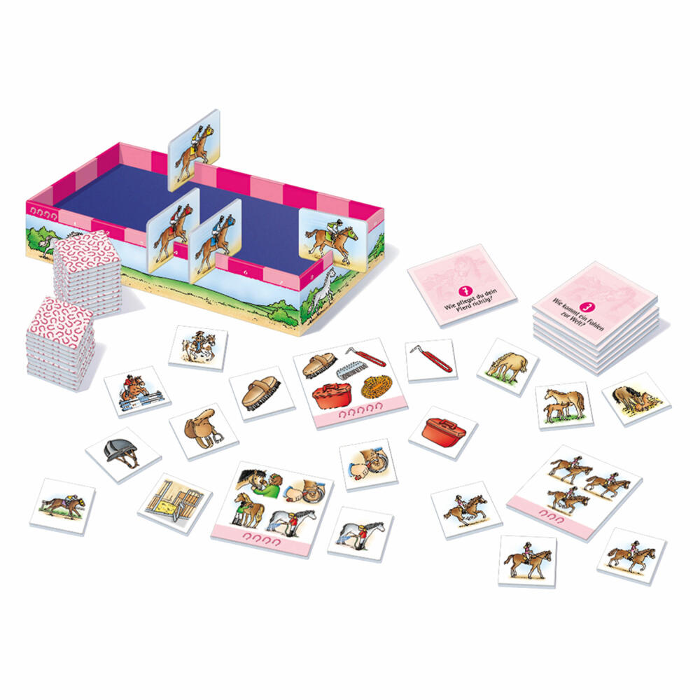 KOSMOS Children's Games What Is What Junior - Horses and Ponies, Knowledge Game, Children's Game, Game, from 5 years, 712563