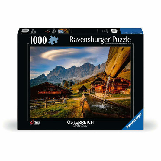 Ravensburger Puzzle Neustattalm am Dachstein, Erwachsenenpuzzle, 1000 Teile, 12000595