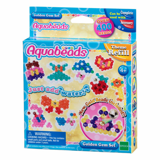Aquabeads Gemstone Set, Craft Set, Crafting, Jewelry Beads, Glitter Beads, Craft Beads, 400 Beads, 31048
