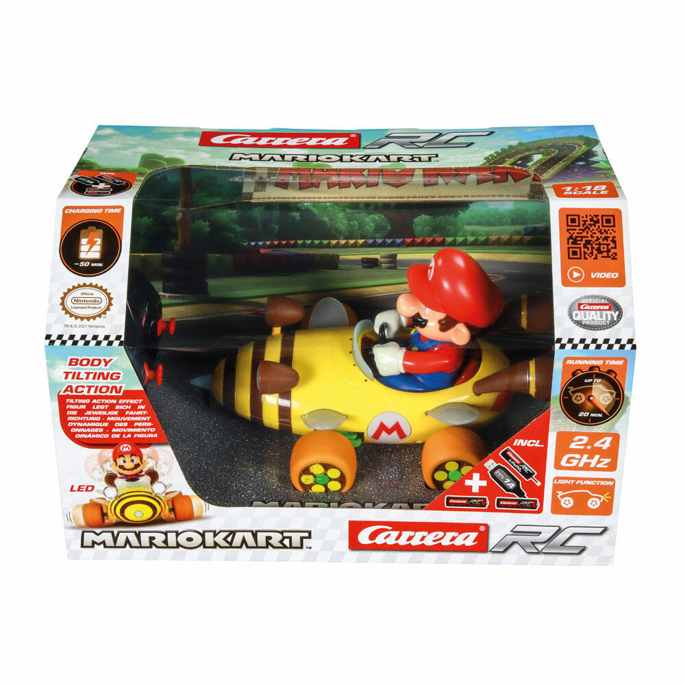 Carrera Mario Kart Bumble V Mario, remote control car, car, racing vehicle, Carrera RC CARS, 2.4 GHz, 370181064