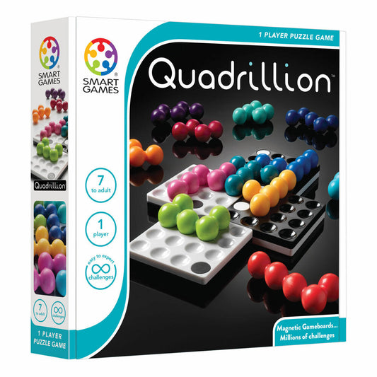 Smart Games Solitaire Game Quadrillion, Puzzle Game, Children's Game, Children's Game, from 7 years, SG 540