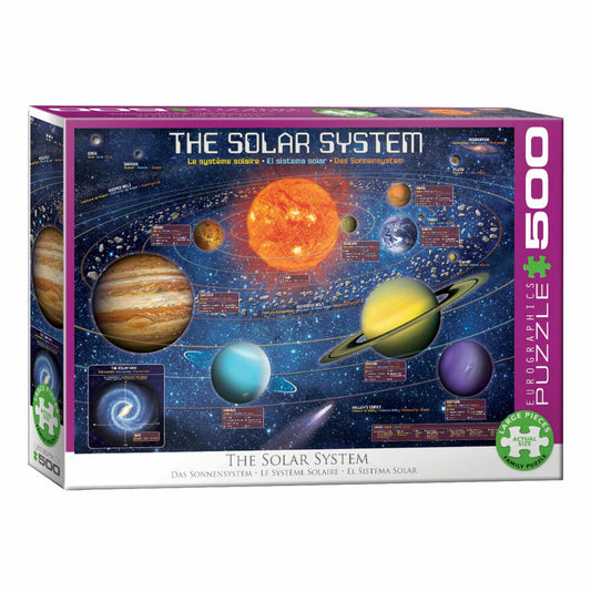 Eurographics Puzzle Sonnensystem, Astronomie, 500 Teile, 68 x 48 cm, 6500-5369