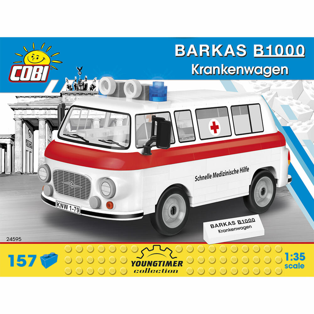 COBI Youngtimer Collection Barkas B1000 SMH3, Car, Vehicle, Collectible Cars, Toys, Games, Construction Blocks, Plastic, 215 Parts, 24595