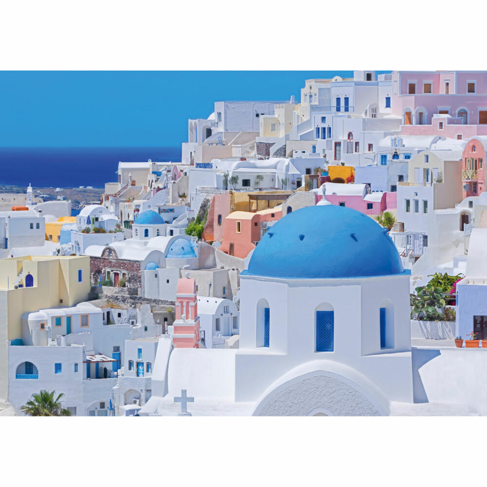 Schmidt Spiele Puzzle Santorini, Kykladische Inseln, Erwachsenenpuzzle, 1000 Teile, 58947