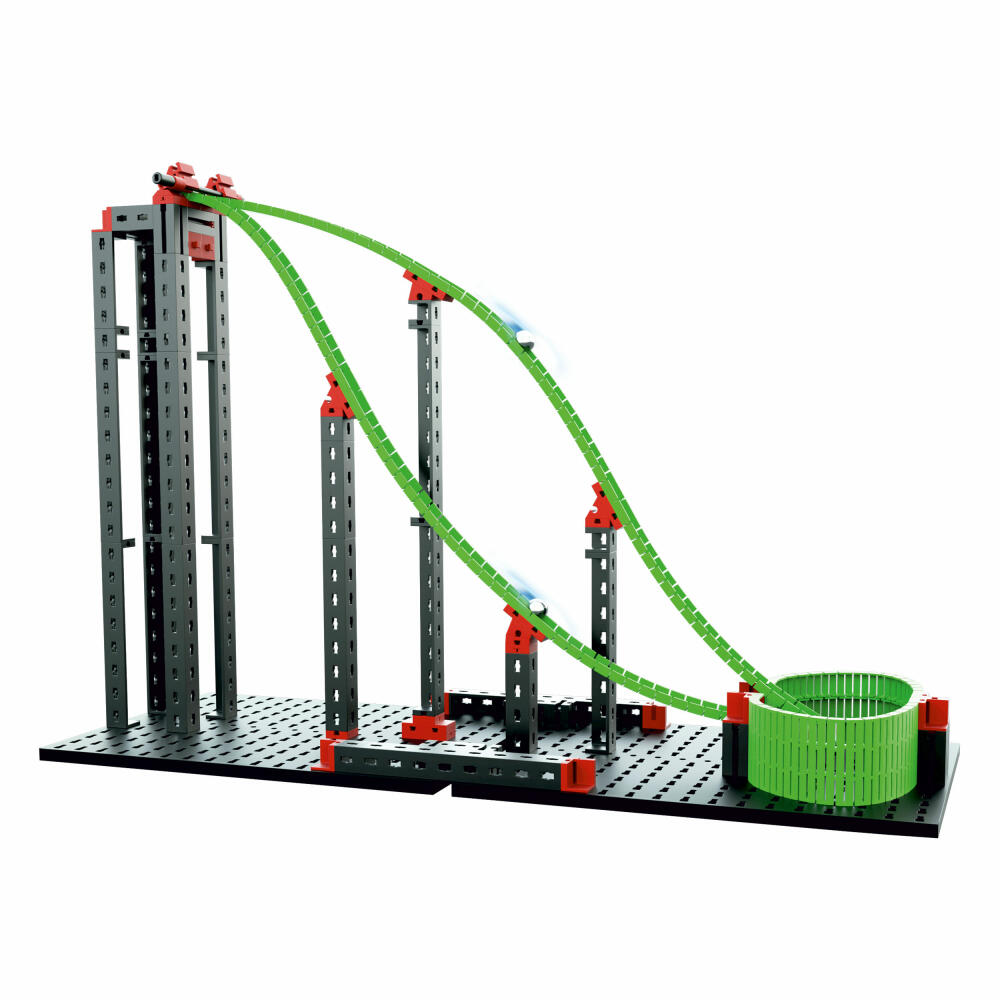 fischertechnik Profi Dynamic L2, 780-tlg., Rolling Action, Kugelbahn, Motorikspielzeug, Baukasten, 536621