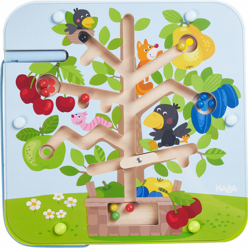 HABA Magnetic Game Orchard, Puzzle Game, Motor Skills Game, Wooden Toy, 306083