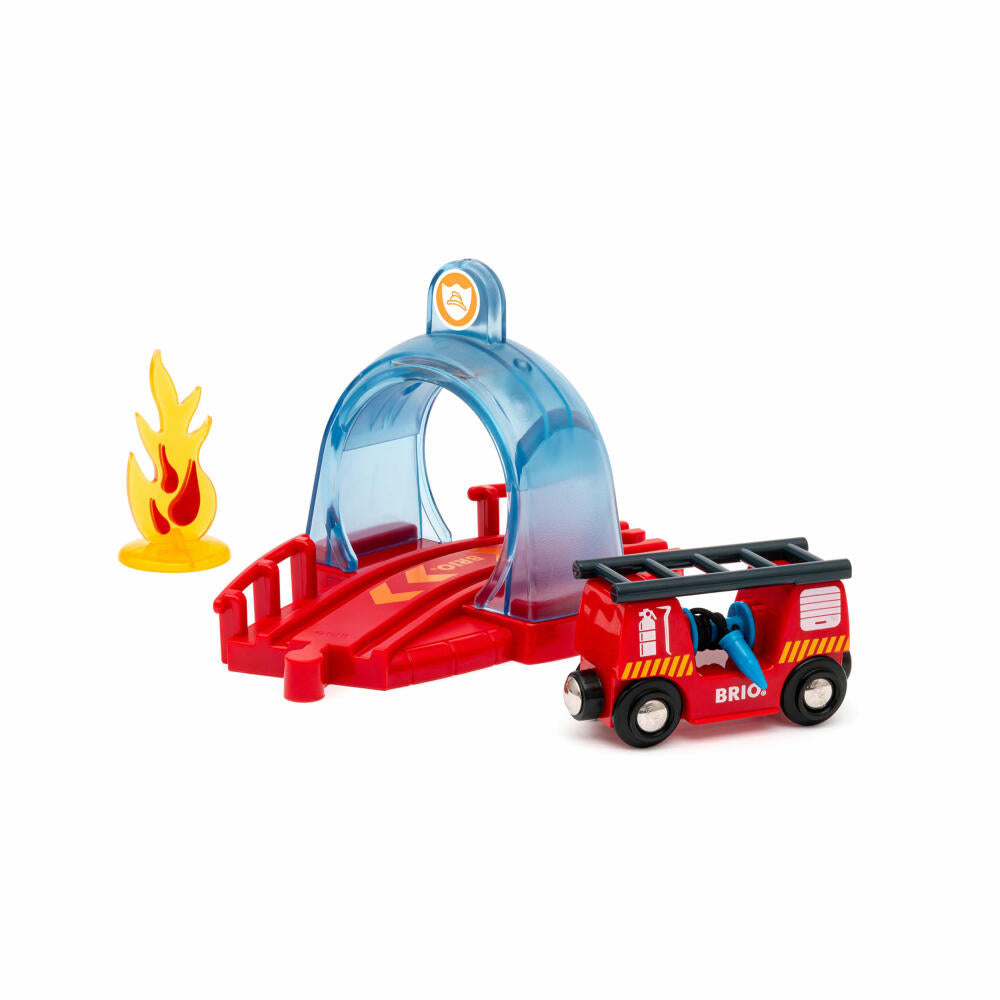 BRIO World Smart Tech Sound Fire Brigade, Wooden Railway, Wooden Railway, Interactive Toy, Accessories, 33976