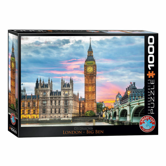Eurographics Puzzle London Big Ben, England, 1000 pieces, 68 x 48 cm, 6000-0764