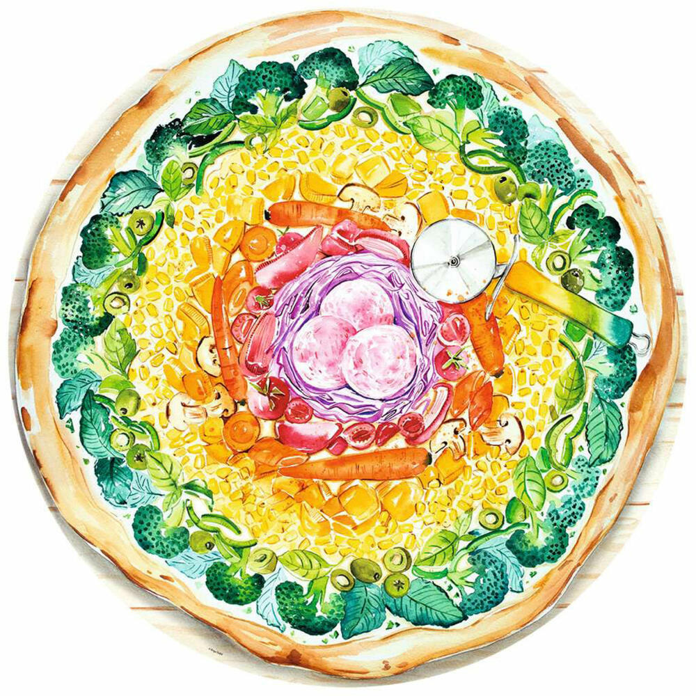 Ravensburger Puzzle Circle of Colors Pizza, adult puzzle, 500 pieces, from 12 years, 17347