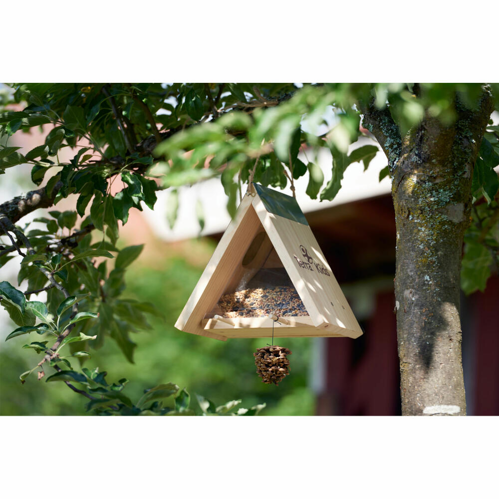 HABA Terra Kids Futterhaus-Bausatz, Vogelhaus, Futterstelle, 27.5 x 17 x 25 cm, ab 6 Jahren, 306014