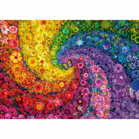 Schmidt Spiele Puzzle Colorful Flower Swirl, Standard, Adult Puzzle, 2000 Pieces, 59744