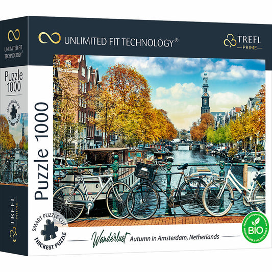 Trefl Puzzle UFT Wanderlust: Autumn in Amsterdam, 1000 pieces, 68.3 x 48 cm, 10702