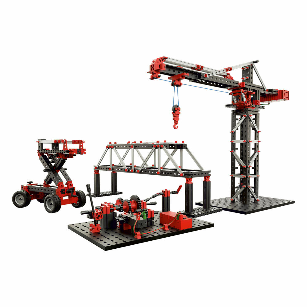 fischertechnik Profi Mechanix & Static 2, 500-tlg., Technik Spielzeug, Motorikspielzeug, Baukasten, 536622