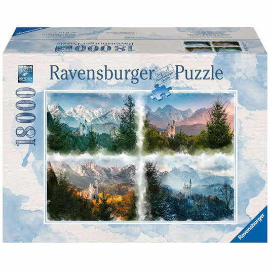 Ravensburger Puzzle Märchenschloss in 4 Jahreszeiten, Erwachsenenpuzzle, 18000 Teile, 16137