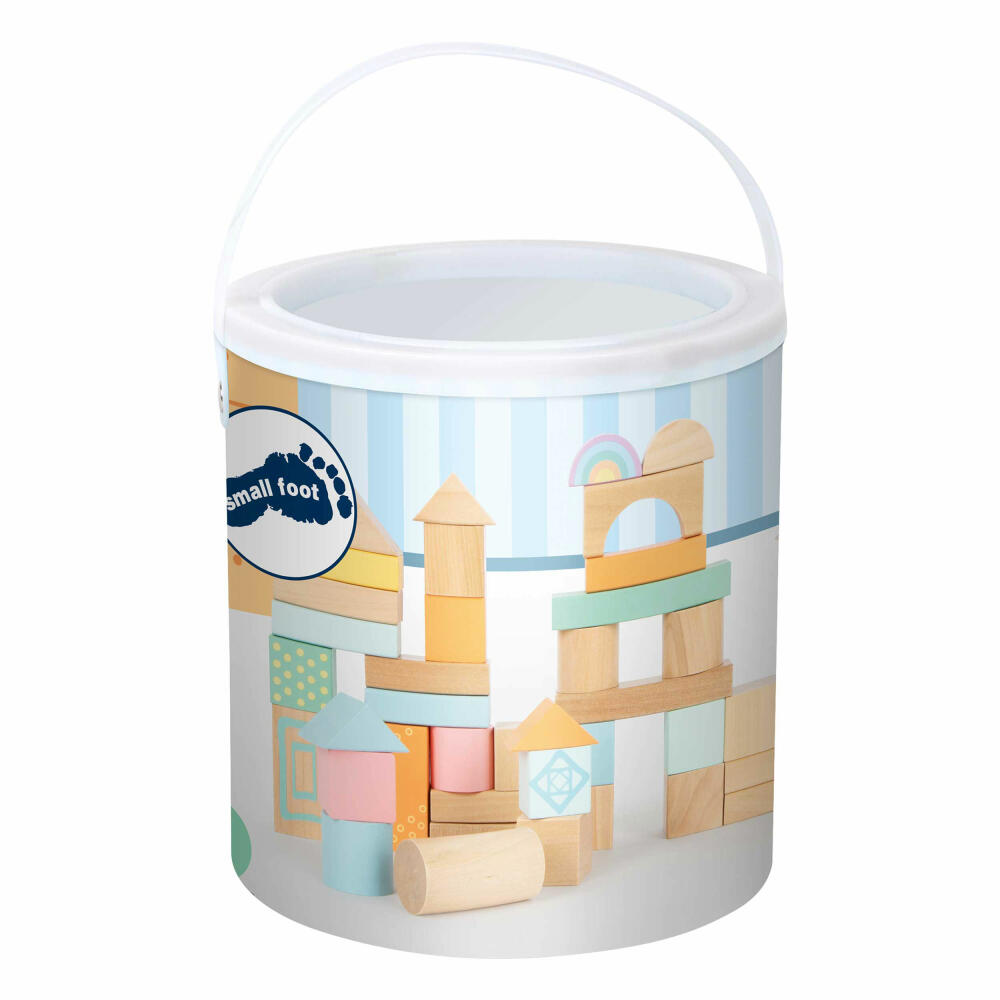 Legler Small Foot Wooden Building Blocks Pastel, Toy, from 12 months, 11722