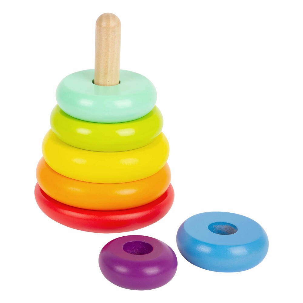 Legler Small Foot Stapelturm Regenbogen, Spielzeug, ab 12 Monate, 11775