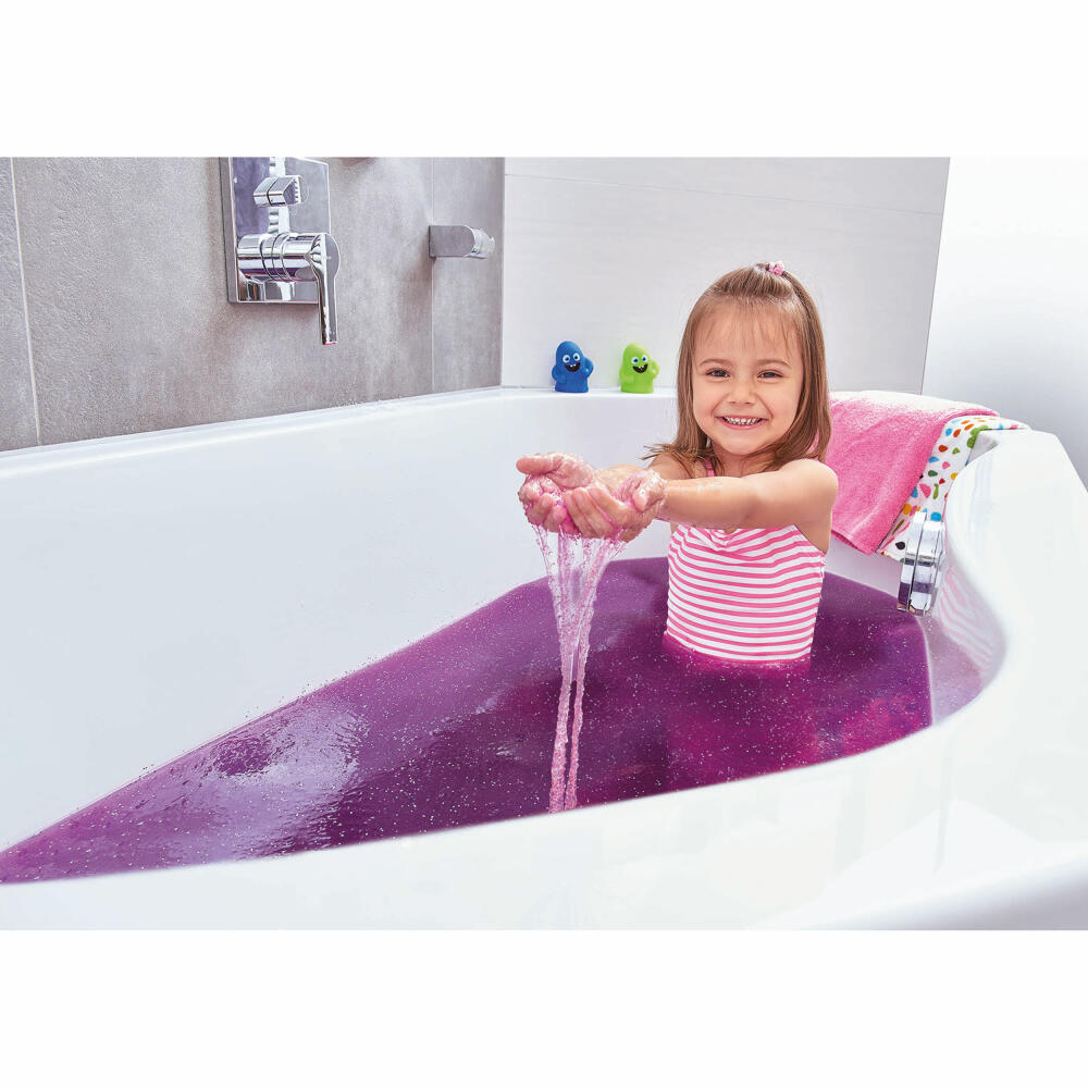 Simba Glibbi Einhorn Glitzerbad, Glitzer Schleim, Badeschleim, Glibber, Badespielzeug, Beutel, 150 g, 105953271