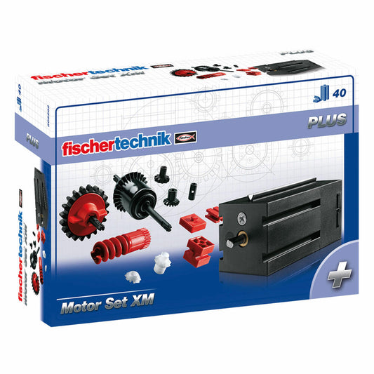 fischertechnik Plus Motor Set XM, 40-tlg., Getriebteile, Ersatzteil, Motorikspielzeug, Erweiterungsset, 505282
