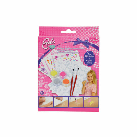 Simba Steffi Love Girls Glitter Tattoos, Klebetattoos, Tätowierungen, zum Selbermachen, Glitzer, Pinsel, über 170 Stück, 105562876