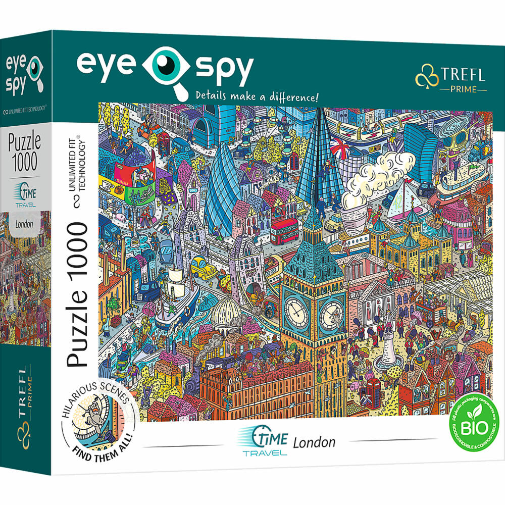 Trefl Puzzle UFT Eye Spy Time Travel - London, United Kingdom, 1000 pieces, 68.3 x 48 cm, 10750