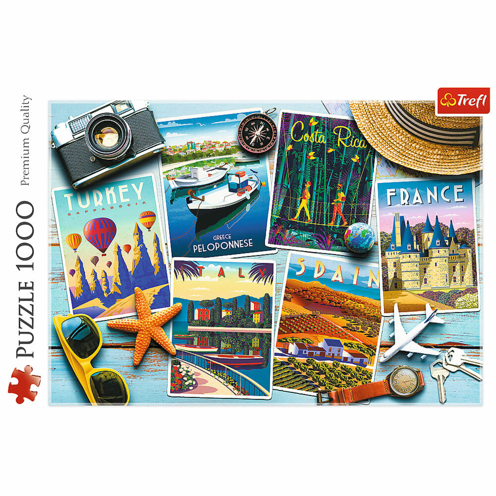 Trefl Puzzle Holiday Postcards, 1000 pieces, 68.3 x 48 cm, 10714