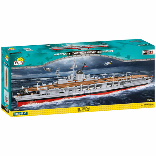 COBI Klemmbausteinset Flugzeugträger Graf Zeppelin, World War 2 Historical Collection, Schiff, Klemmbausteine, 3136 Teile, 4826