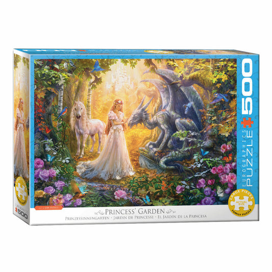 Eurographics Puzzle Prinzessinengarten, Fantasy, 500 Teile, 68 x 48 cm, 6500-5458