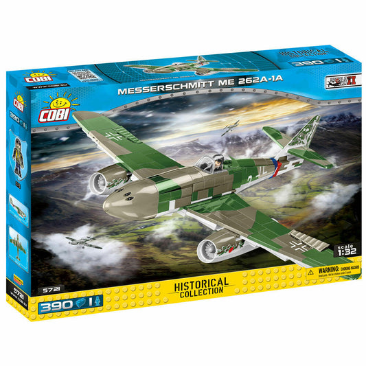 COBI Klemmbausteinset Messerschmitt Me262 A-1a, World War 2 Historical Collection, Kampfflugzeug, Klemmbausteine, 390 Teile, 5721