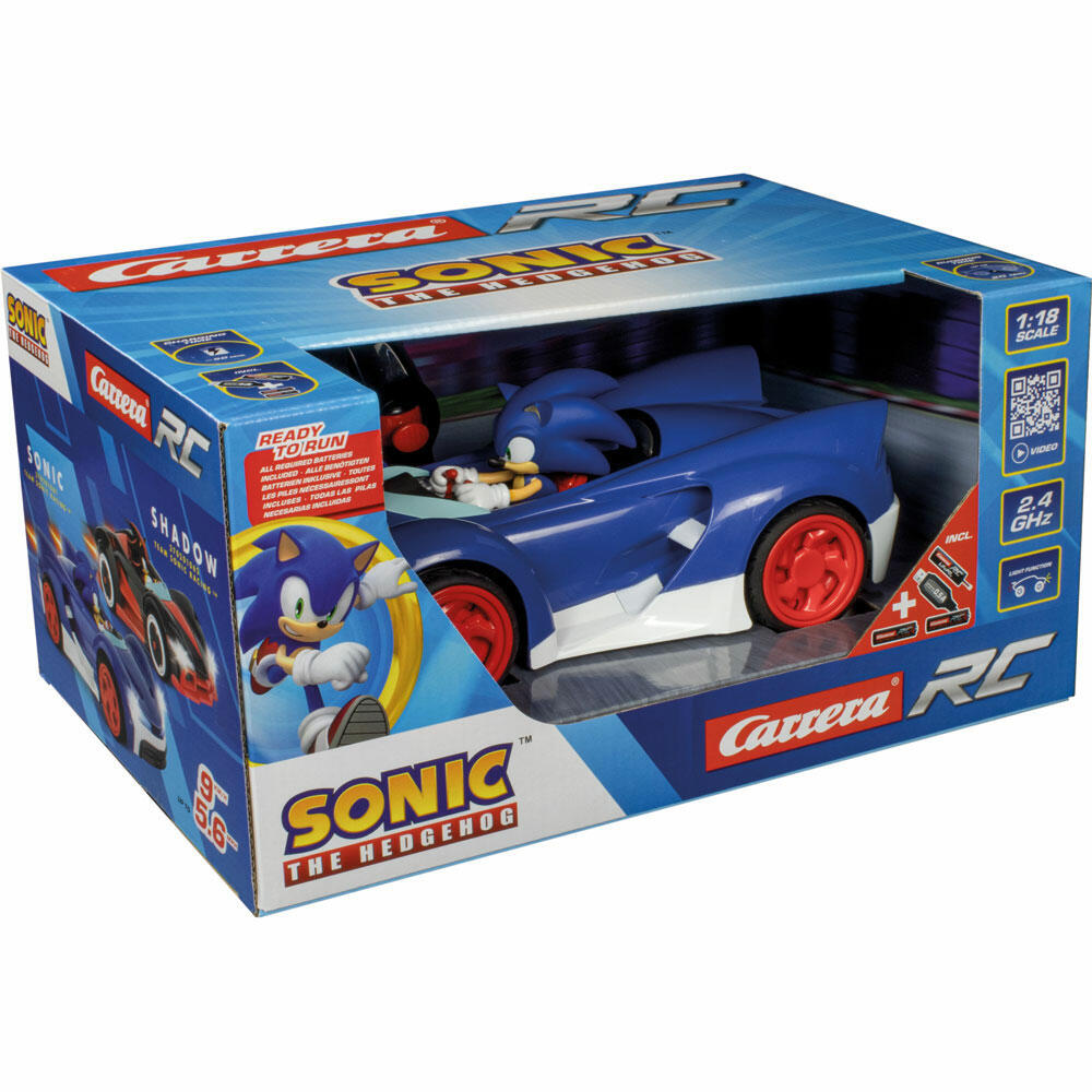 Carrera Team Sonic Racing Sonic, remote-controlled car, car, racing vehicle, Carrera RC CARS, 2.4 GHz, 370201061