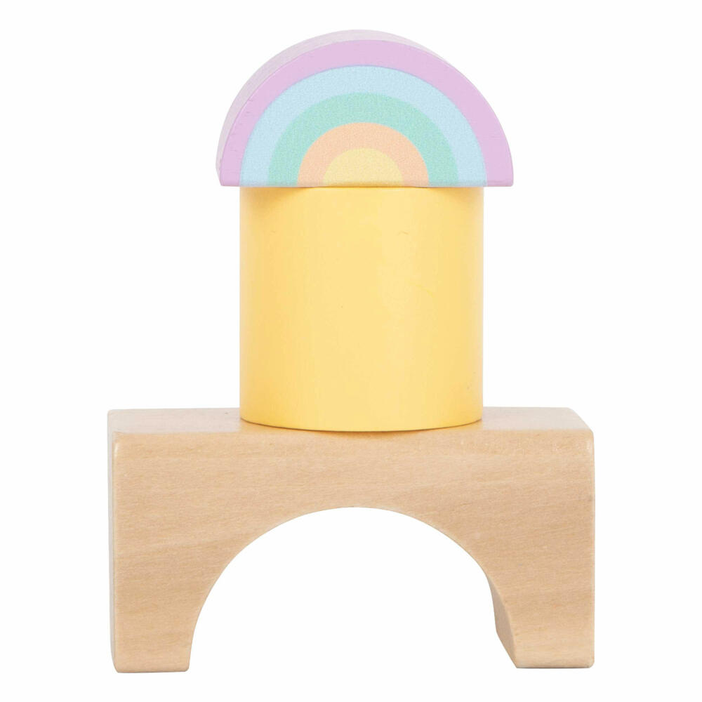 Legler Small Foot Wooden Building Blocks Pastel, Toy, from 12 months, 11722