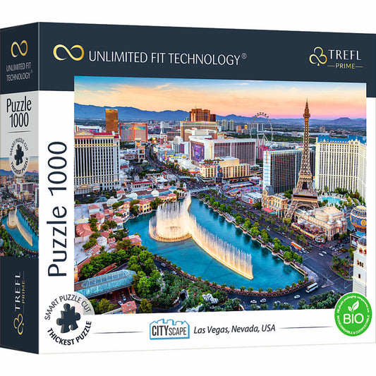 Trefl Puzzle UFT Cityscape: Las Vegas, Nevada, USA, 1000 pieces, 68.3 x 48 cm, 10757