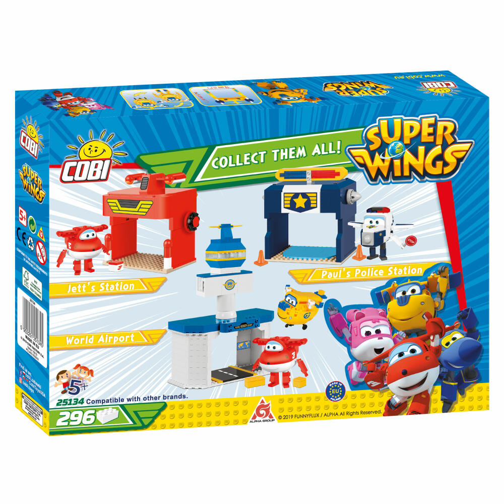 COBI Super Wings Donnie's Station, Flugzeug, Kinderserie, Spielzeug, Konstruktionsbausteine, 296 Teile, 25134