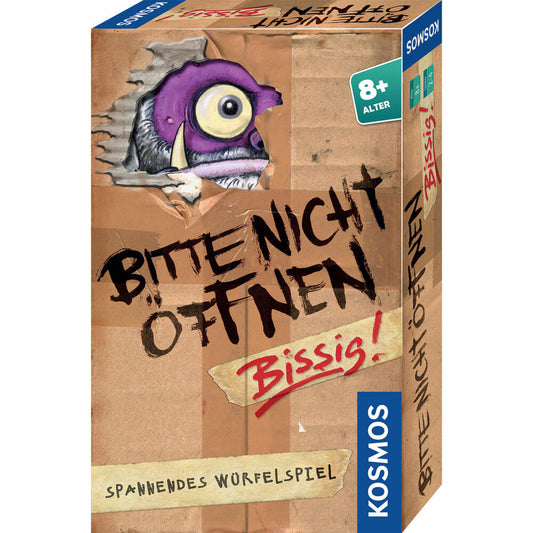 KOSMOS Please do not open - Biting!, Bring-along game, Dice game, Children's game, Family game, from 8 years, 712655