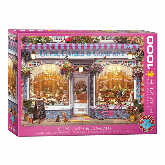 Eurographics Puzzle Cups, Cakes &amp; Co., 1000 pieces, 68 x 48 cm, 6000-5520