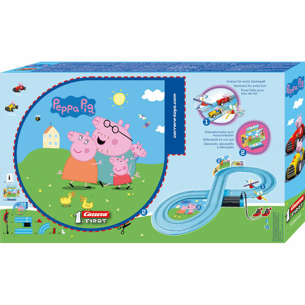 Carrera Peppa Pig Kids GranPrix race track, car, racing car, race track, Carrera First, 20063043