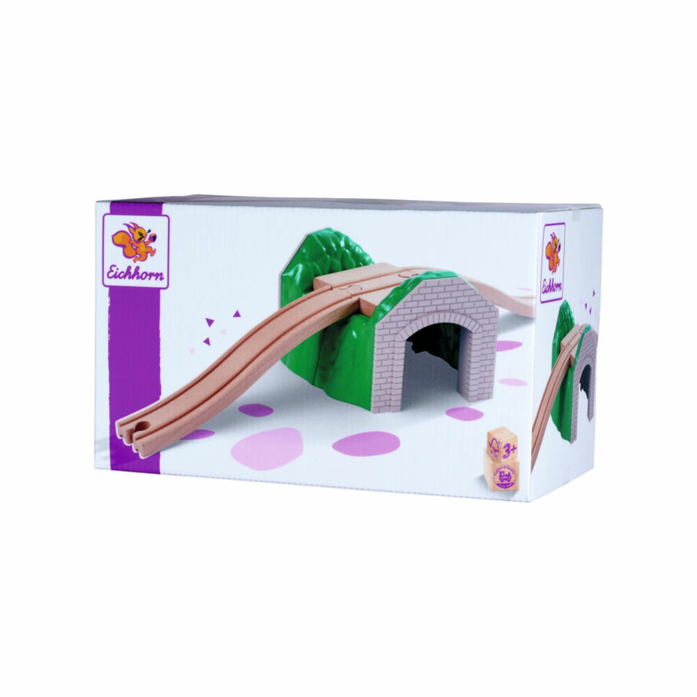 Eichhorn Railway Tunnel, Railway Accessories, Wooden Railway, Supplement, Extension, Rails, 100006501