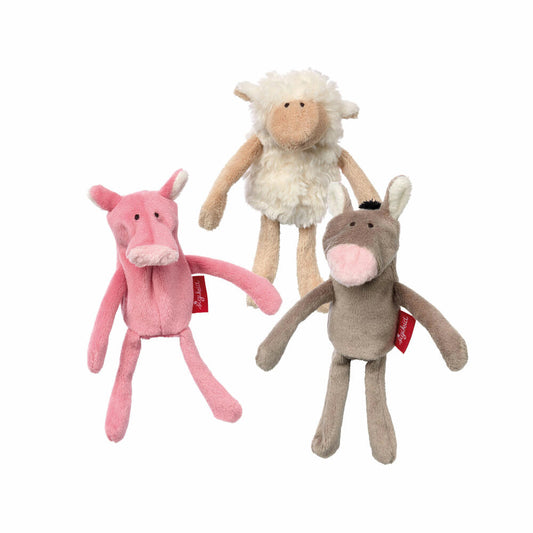 sigikid Fingerpuppenset Farmfreunde, 3-tlg., Fingerpuppe, Finger Puppe, Puppenspiel, Babyspielzeug, Baby Spielzeug, Polyester, 41565