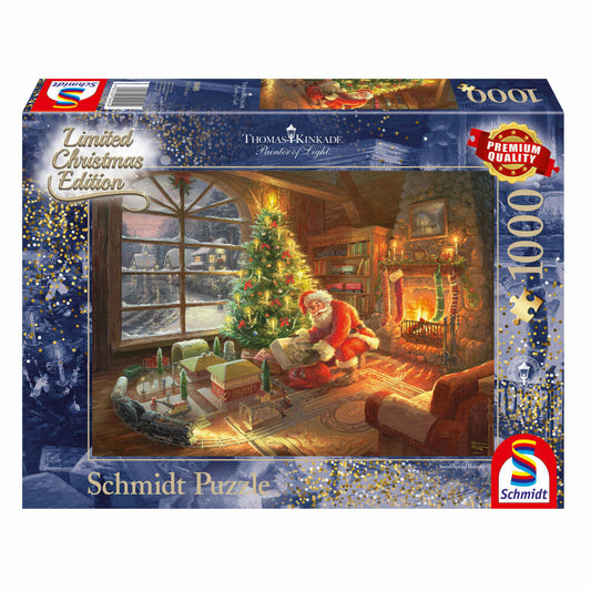 Schmidt Spiele Thomas Kinkade Santa Claus is Here! Limited Edition, 1000 pieces, adult puzzle, puzzle, jigsaw puzzle, 59495