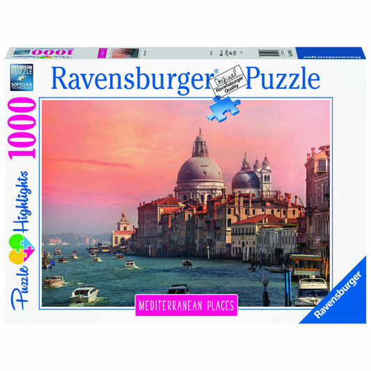 Ravensburger Puzzle Mediterranean Places 2020 Italy, Adult Puzzle, Puzzles, Italy, 1000 Pieces, 14976