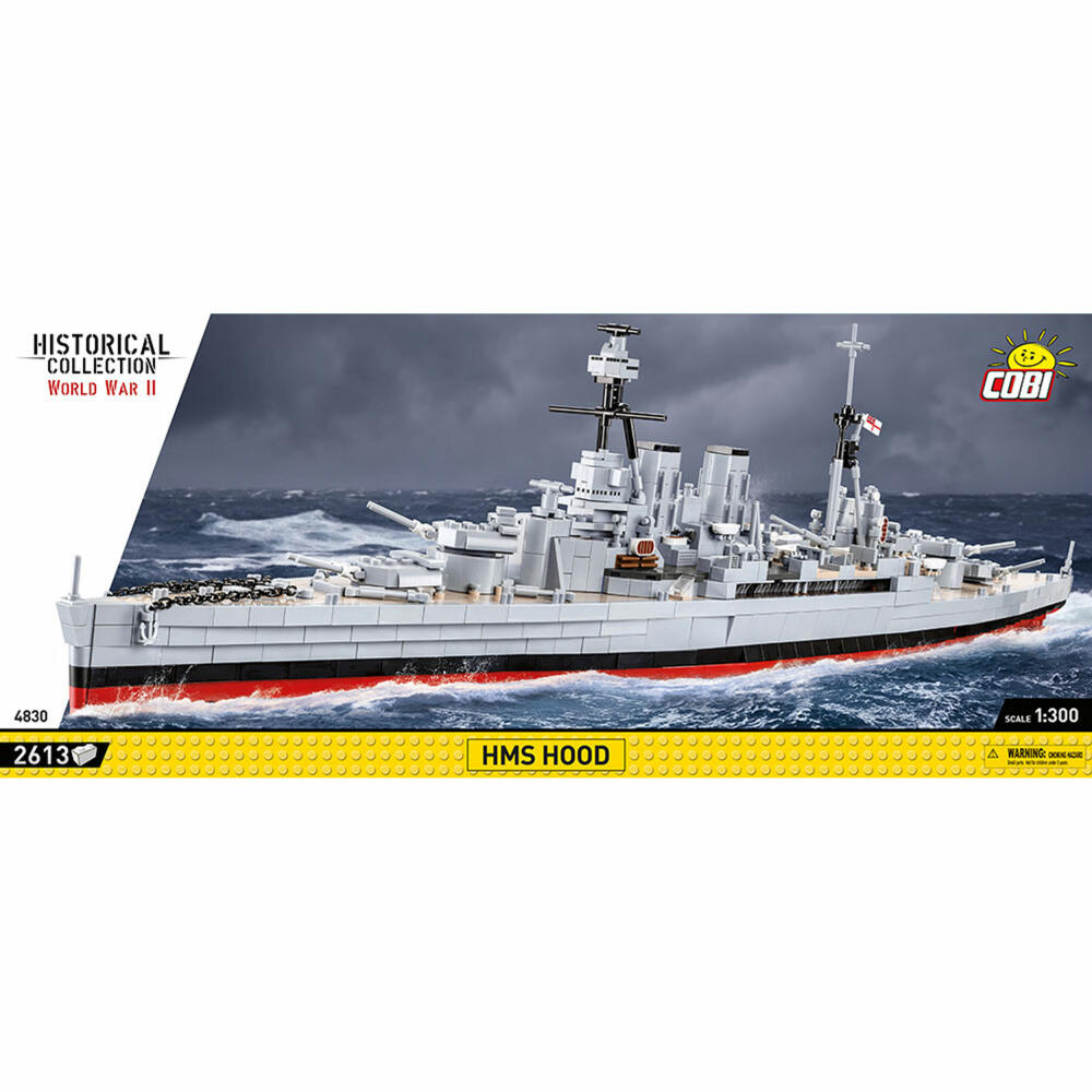 Cobi Klemmbausteinset HMS Hood Schlachtschiff, World War 2, Schiff, Spielzeug, 2613 Teile, 4830