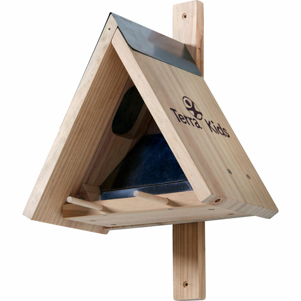 HABA Terra Kids Futterhaus-Bausatz, Vogelhaus, Futterstelle, 27.5 x 17 x 25 cm, ab 6 Jahren, 306014