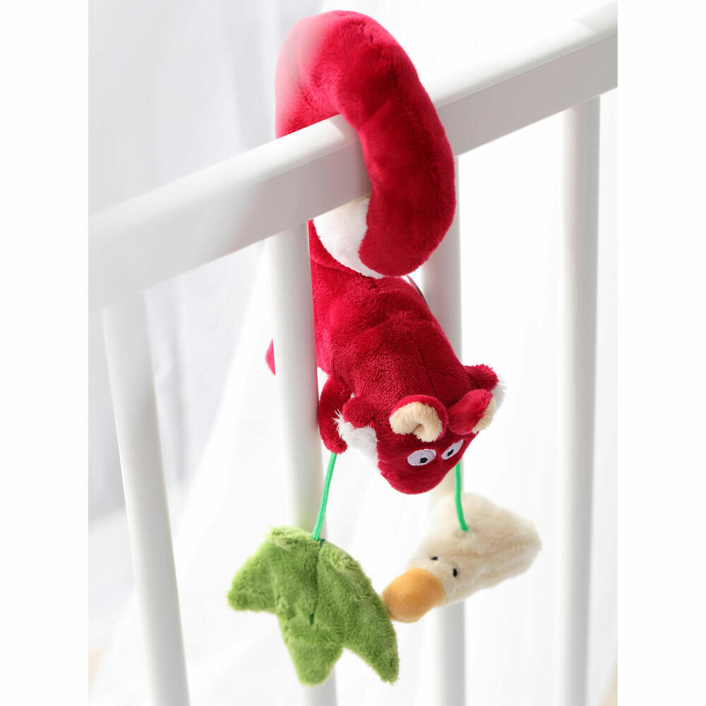 sigikid Anhänger Fuchs, Greifling, Rassel, Babyschalenanhänger, Babyspielzeug, Baby Spielzeug, für Babyschale, Polyester, 41011