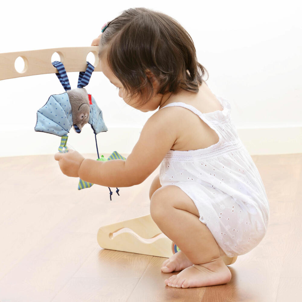 sigikid Anhänger Fledermaus Baby Bite Me!, Greifling, Rassel, Babyschalenanhänger, Babyspielzeug, Baby Spielzeug, für Babyschale, Polyester, 41013