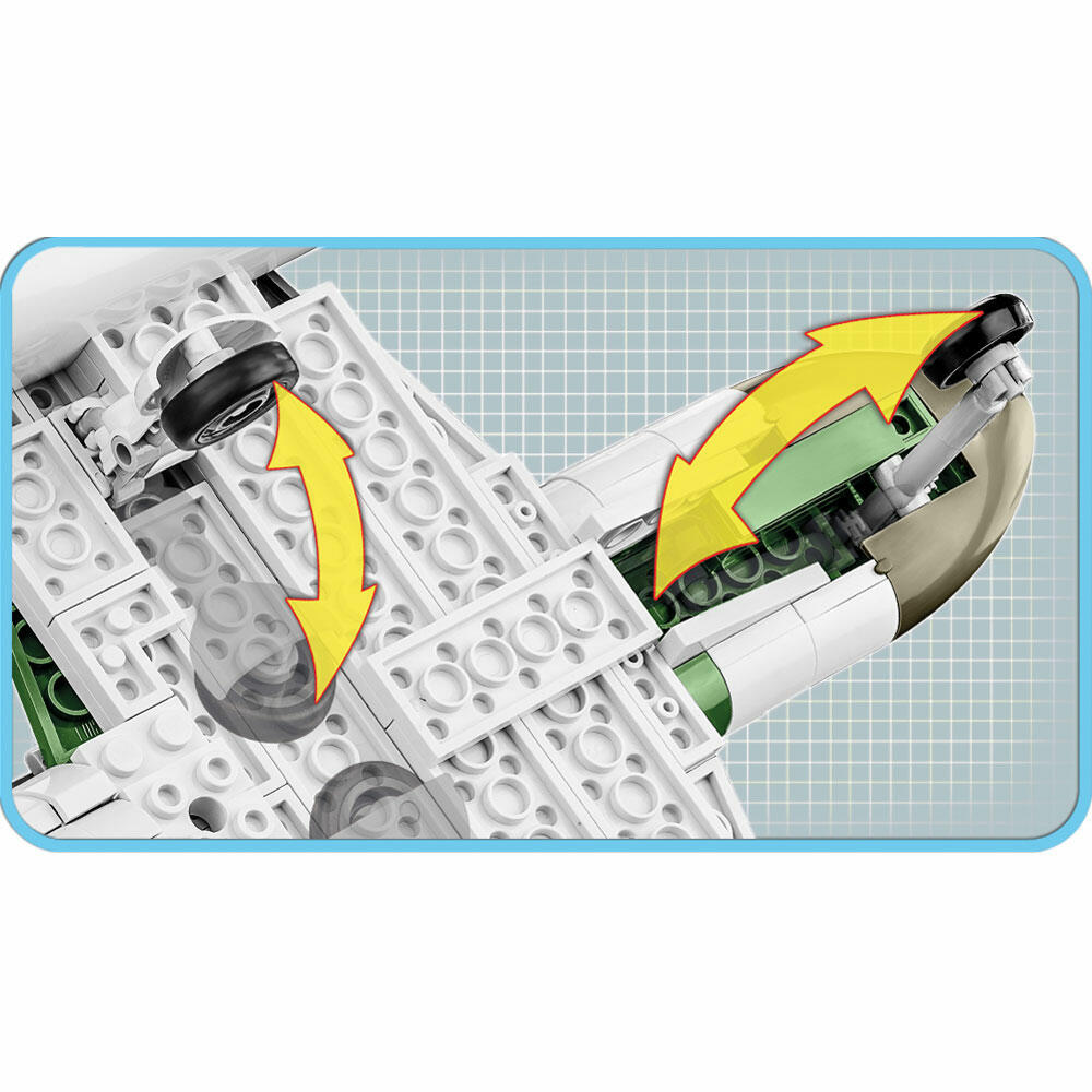 COBI interlocking brick set Messerschmitt Me262 A-1a, World War 2 Historical Collection, fighter aircraft, interlocking bricks, 390 pieces, 5721