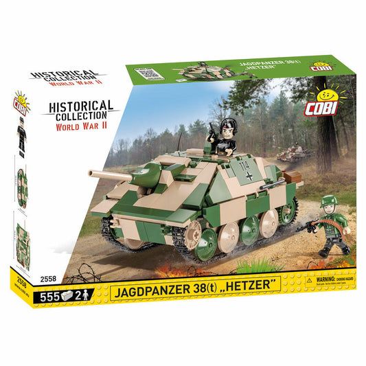 COBI Klemmbausteinset Jagdpanzer 38(t) Hetzer, World War 2, Historical Collection, Panzer, Klemmbausteine, 555 Teile, 2558