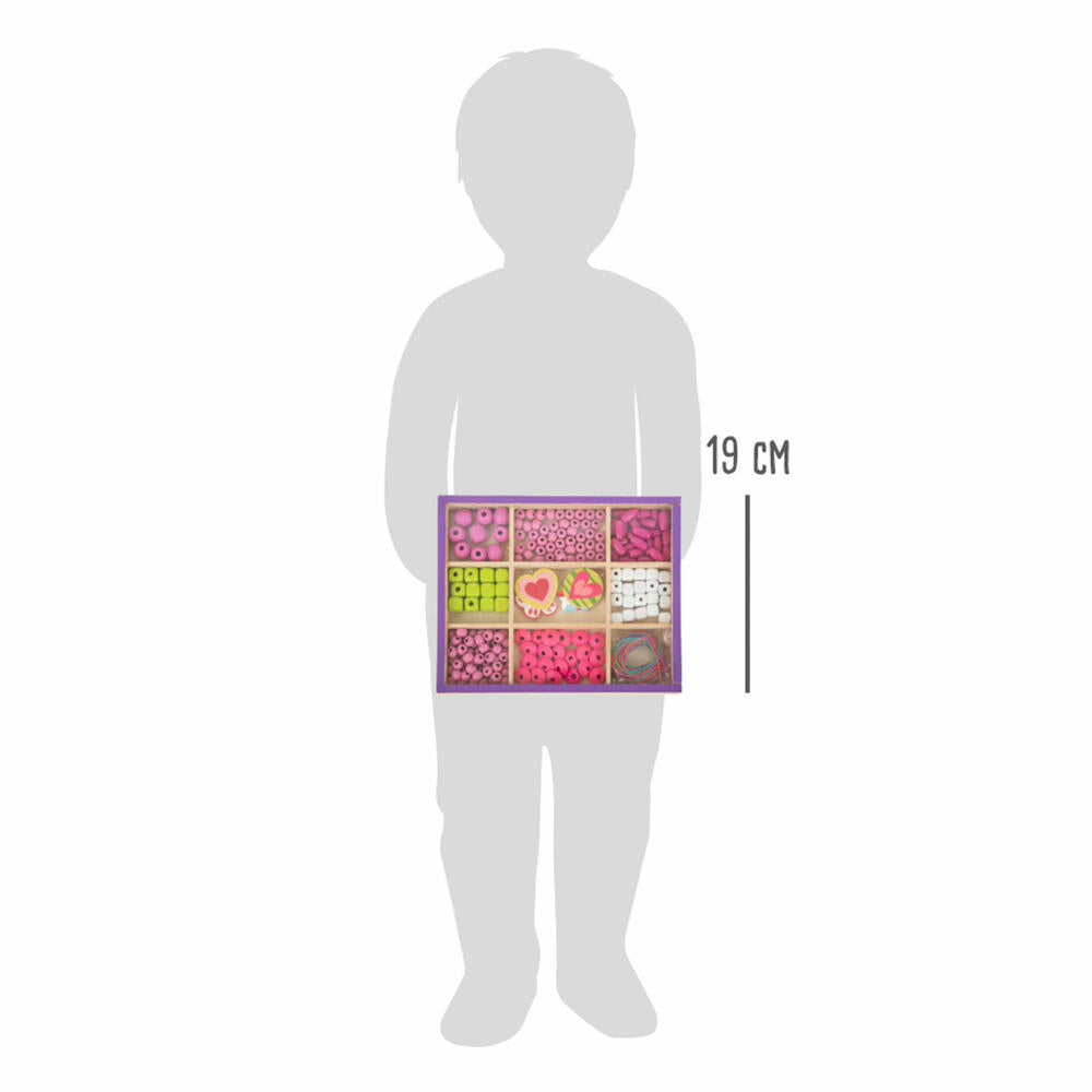 Legler Small Foot Fädelperlen Bastelset, Spielzeug, ab 3 Jahre, 11727