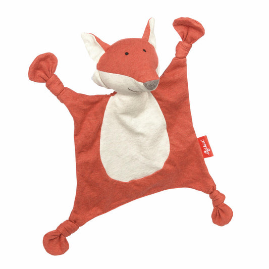sigikid Jersey-Tuch Fuchs Tiny Tissues, Schnuffeltuch, Schmusetuch, Kuscheltuch, Baumwolle, Orange, 26 cm, 39795