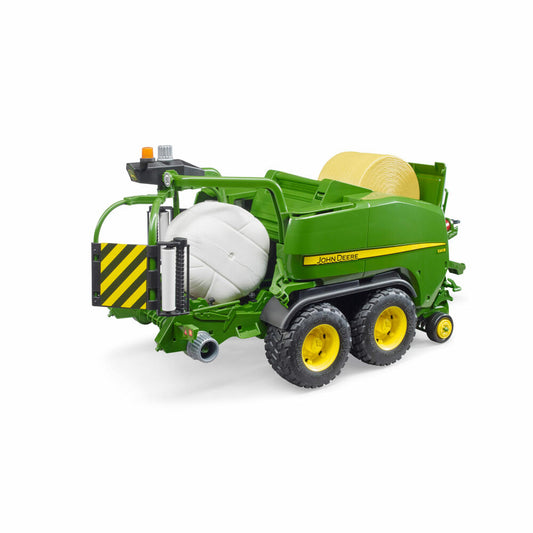 Bruder Agriculture John Deere Round Bale Press Wrapper Combination C441R, Harvester, Model Vehicle, Model Vehicle, Toy, 02032